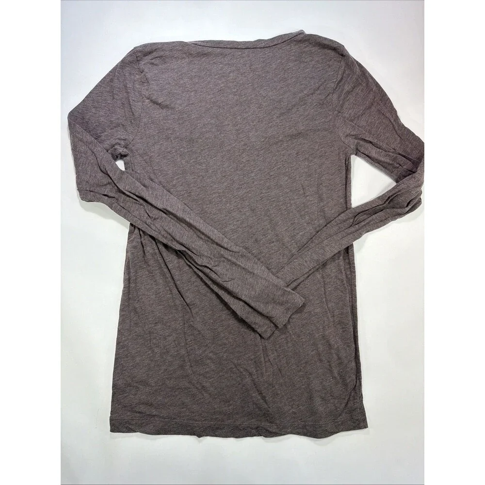 JCrew Women’s Long Sleeve Brown Tissue Tee Size Medium